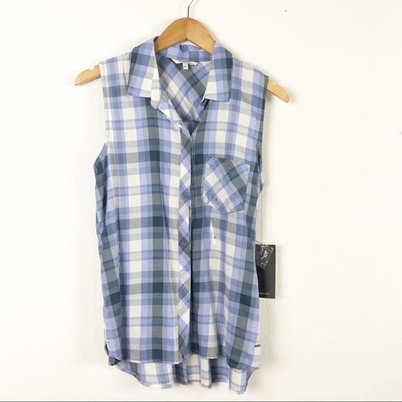 Calvin Klein Jeans Plaid Button Down Jaracanda S Small - Picture 5 of 10